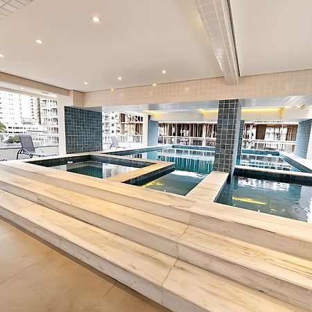 Apto Com Lazer Completo, Piscina, Ar, Mercadinho E Pet Friendly A 1 Min Da Praia Praia Grande (Santos) Exterior foto