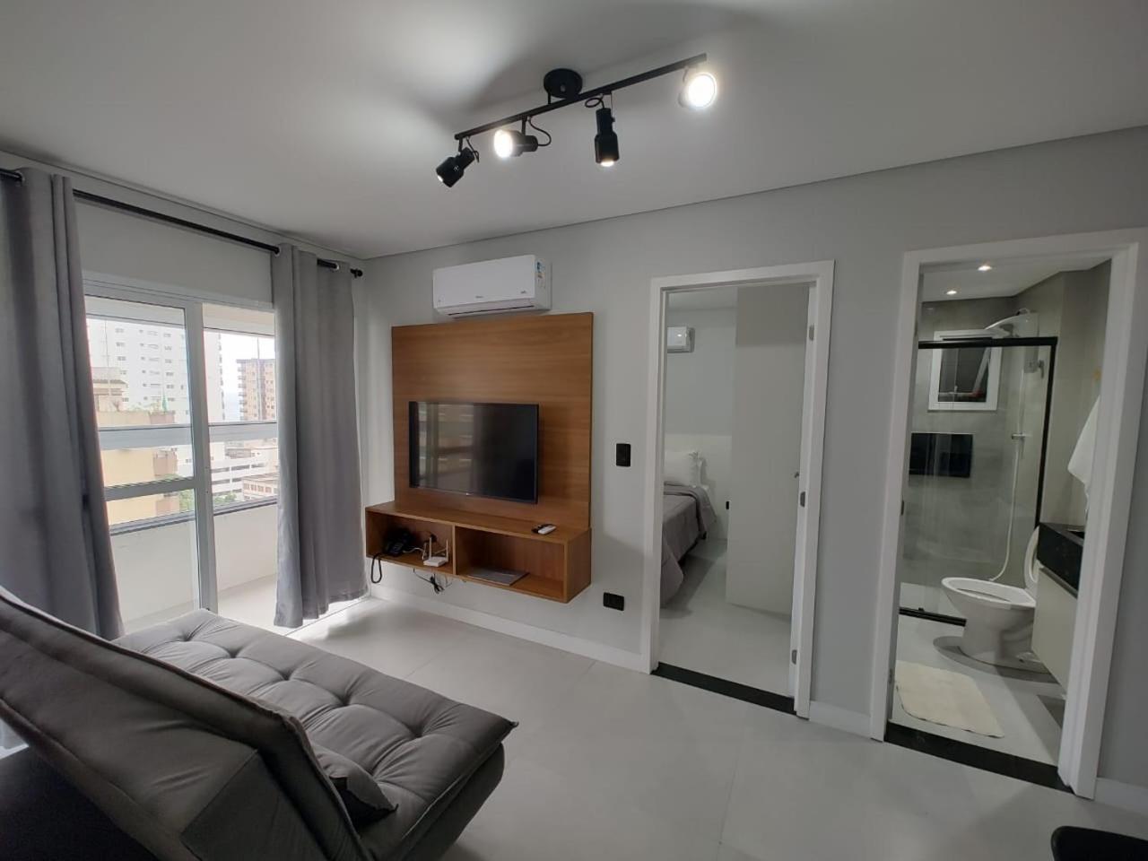 Apto Com Lazer Completo, Piscina, Ar, Mercadinho E Pet Friendly A 1 Min Da Praia Praia Grande (Santos) Exterior foto
