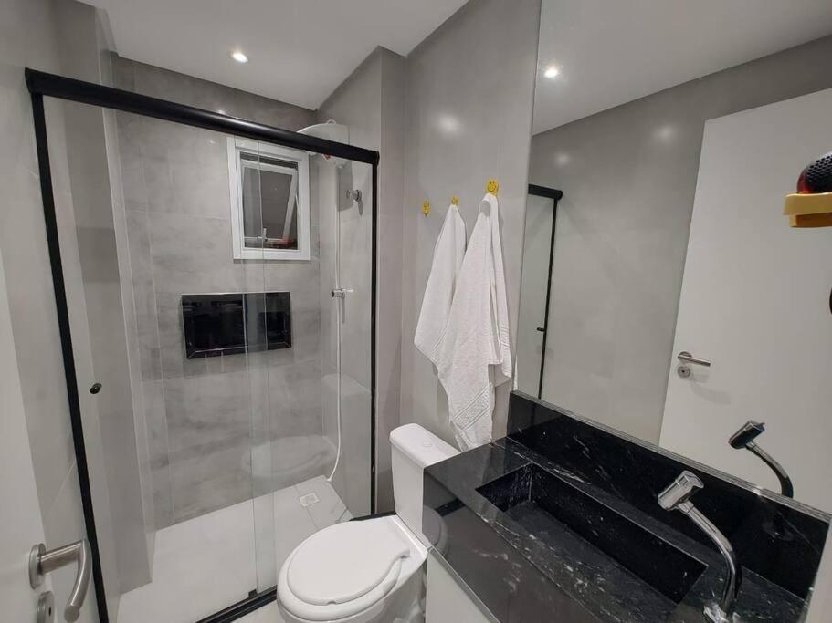 Apto Com Lazer Completo, Piscina, Ar, Mercadinho E Pet Friendly A 1 Min Da Praia Praia Grande (Santos) Exterior foto