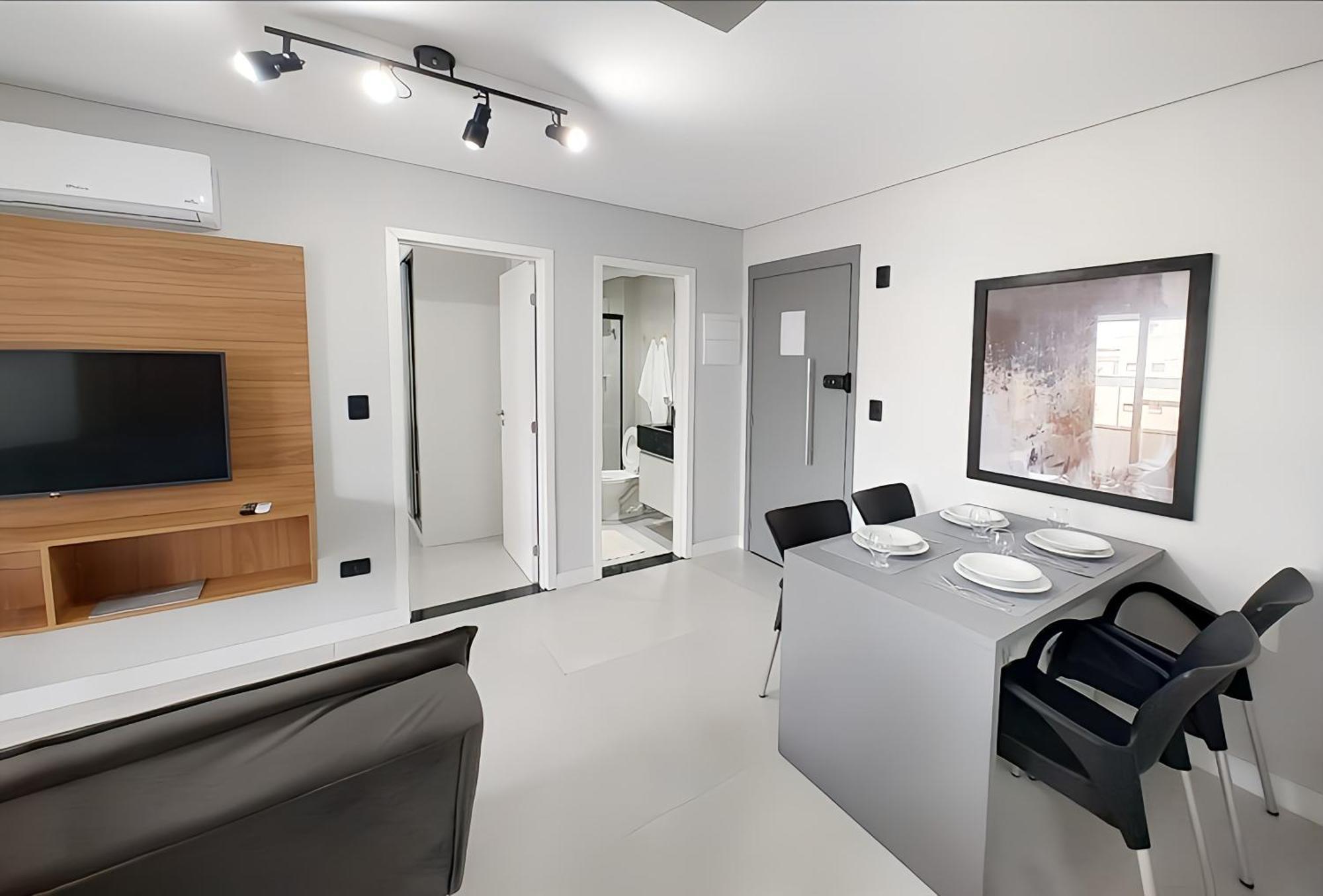 Apto Com Lazer Completo, Piscina, Ar, Mercadinho E Pet Friendly A 1 Min Da Praia Praia Grande (Santos) Exterior foto